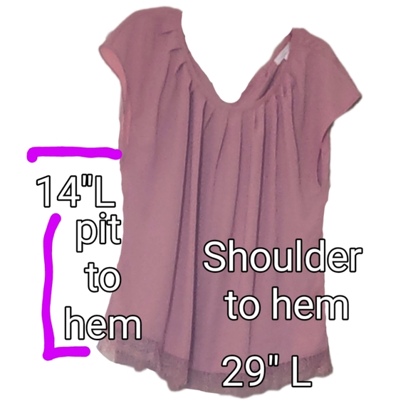 Mauve Pink Slit-Sleeve Blouse - Picture 3 of 13